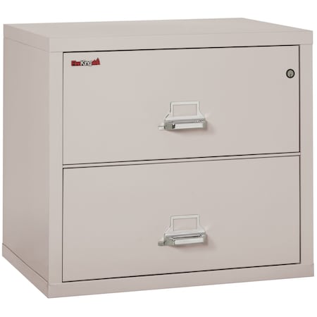 Fireking 2 Drawer, 1 Hr Fire & Impact Rated, 31" Wide Lateral Platinum 2-3122-CPL