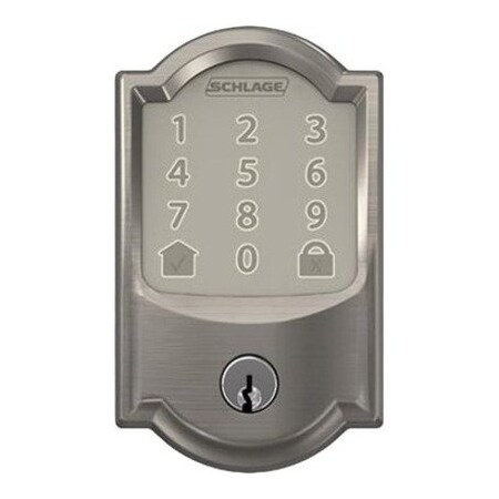 Schlage Encode Satin Nickel Metal Wifi Deadbolt BE489WBVCAM619