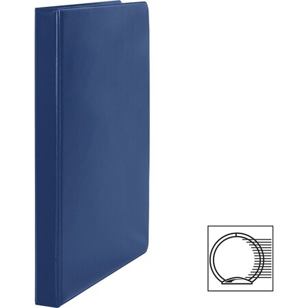 Business Source Basic Round Ring Binders, Dark Blue BSN28525