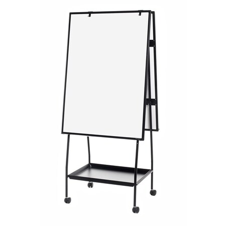 Bi-Silque MasterVisi, Creation Station Dry Erase Board, 29 1/2 X 74 7/8, Black Frame EA49125016