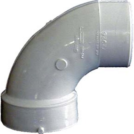 Genova 3in. Sch. 40 PVC-DWV 90 degrees Sanitary Elbows 72936
