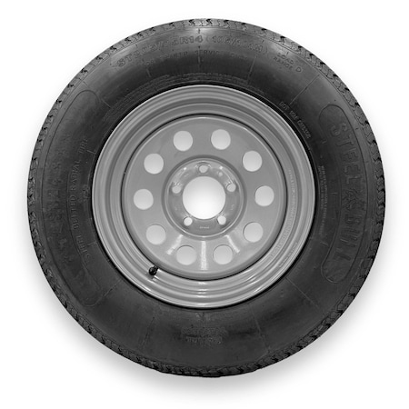Steelbull - Steel Master ST205/75R14 8 Ply 5 On 4.5 Bolt, Silver Wheel Assemblies 599358SBSIL