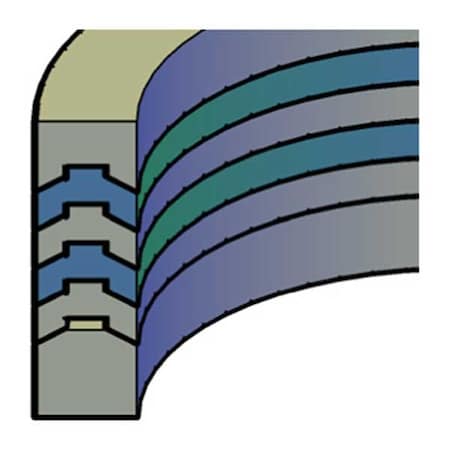 Hercules Sealing Products VP-HYT/NYL-6x6.500x1.250,  HDLV-1742-650-050FB