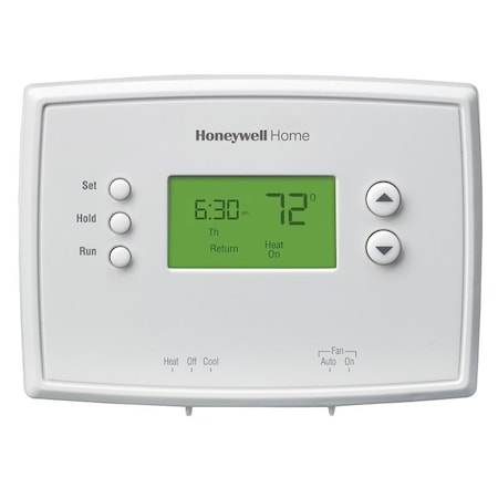 Honeywell Programmable Thermostat, 1 deg F Differential, Digital Display RTH2510B1018/E1