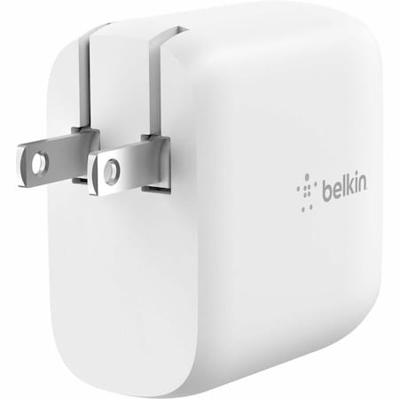 Belkin Belkin 40W Dual Port USB-C Wall Charger - Fast Charging for iPhone, Galaxy, iPad, AirPods & More - White WCB006dqWH