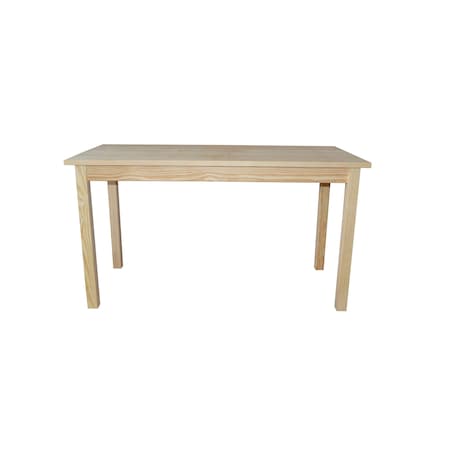Homeroots 60" Natural Solid Wood Dining Table 548926