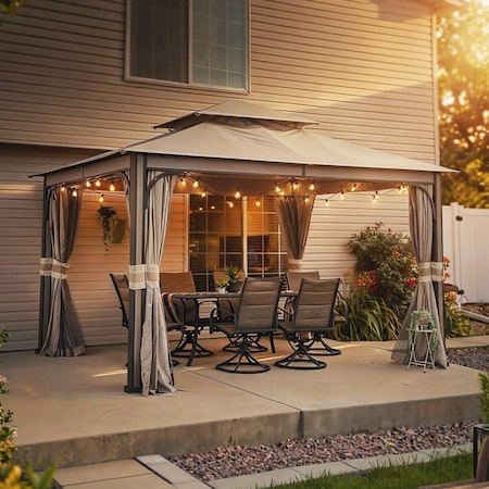 Sunjoy Roberts 11 ft x 13 ft 2-tier Gazebo A101015300