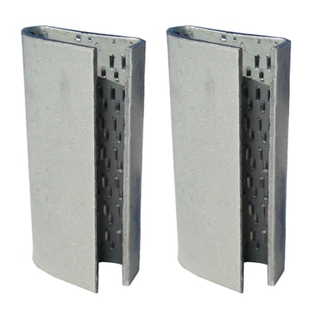 Gourmetgalley 0.5 in. Open Serrated Seals for Extruded Polyester Strap, 1000PK GO2597674