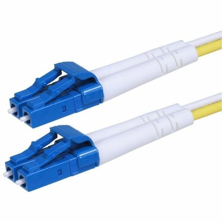 Monoprice SINGLE-MODE FIBER OPTIC CABLE - LC-LC UL 2MM 9/125 OFNR DUPLEX YELLOW 11849