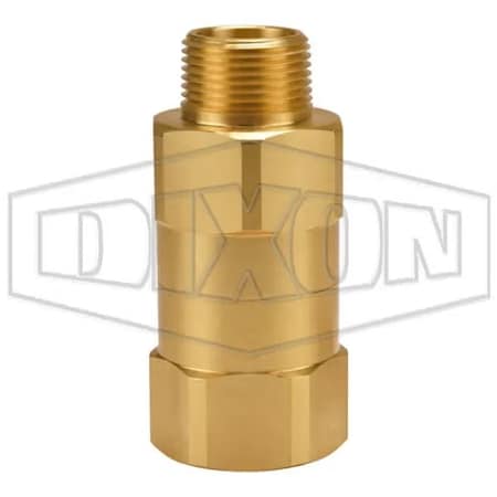 Dixon Safety Check Valve, 1 in, FNPT, Brass Body SCVM8