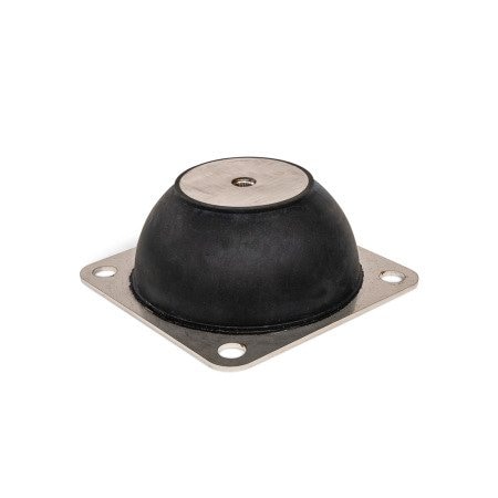 J.W. Winco Flange-Mount Vibration Damper, 150 mm L 148.3-80-M12-B-60-N