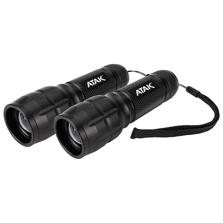 Performance Tool 2 pk. Flashlight Set, 300LM LED, Pro-Focus Beam, Aluminum Alloy, 2PK 536