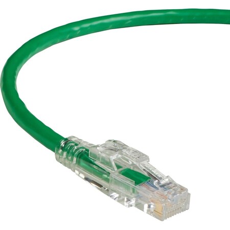 Black Box CAT6 550-MHz Locking Snagless Stranded Ethernet Patch Cable - Unshielded UTP, CM PVC RJ45 C6PC70-GN-01
