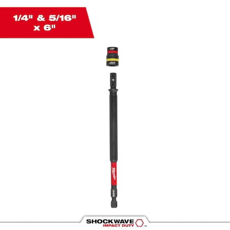 Milwaukee Tool Magnetic Nut Driver, 1/4" Hex, Solid Hex 49-66-4745