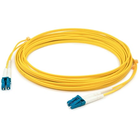 Add-On 28M LC TO LC YELLOW OS2 DUPLEX OFNR (RISER-RATED) SMF FIBER PATCH CABLE ADD-LC-LC-28M9SMF