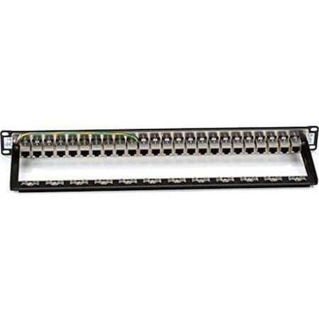 Upgrade Cat6 Feed-Through Patch Panel, Shielded - 24 Ports UP825098