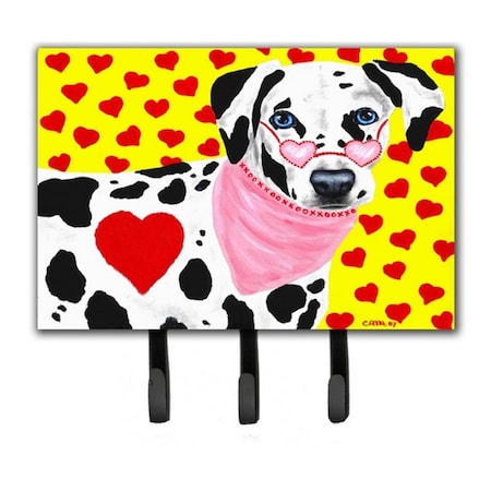 Carolines Treasures Hearts and Dalmatian Leash or Key Holder AMB1116TH68