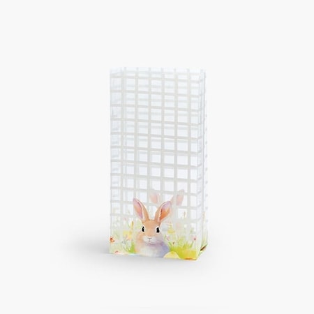 Nashville Wraps Bunny Plaid Cello Bags, 4x2.5x9.5 in, 100PK C2BBNP