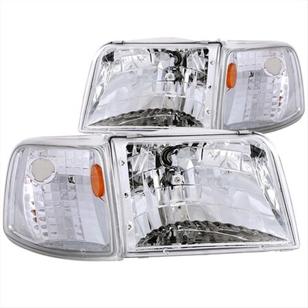 Strike3 111119 Ford Ranger Crystal Headlights Clear With Corner ST352004