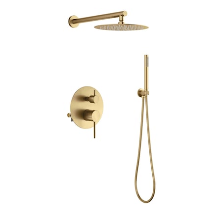 Kibi Circular Pressure Balanced 2-Function Shower System, Rough-In Valve KSF403BB