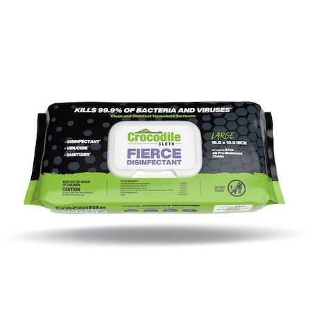 Fierce Crocodile Cloth, Disinfecting Wipes, 40 wipes 9190-040