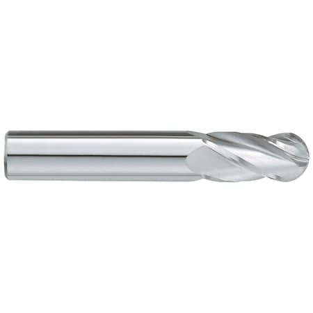 Garr Tool End Mill, Ball Nose Center Cutting, Series: 390M, 1/16 in Cutter Dia 28010