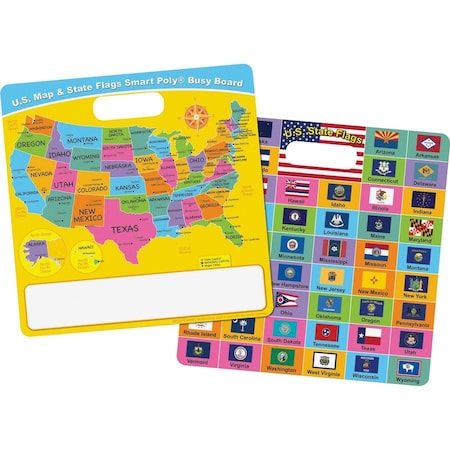 Ashley Smart Poly Busy Board, USA Map and Flags 98008