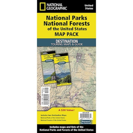 National Geographic National Parks & National Forest of the US, Map Pack Bundle DM01021301B