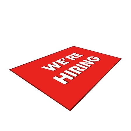 Showdown Displays 24 In  X 18 In  Superstrong Angle Iron Frame Graphic - We Ft Re Hiring Red 908041-004