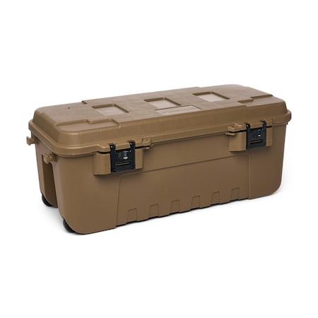 Plano Stackable Storage Trunk W/ Lid, 27 gal, 37-1/4 in L x 18 in W x 14 in H, Desert Tan, Plastic PLAT19DTE
