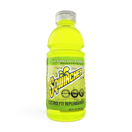 Sqwincher Sports Drink, Regular, 20 oz ready to drink, Lemon-Line, PK24 159030538