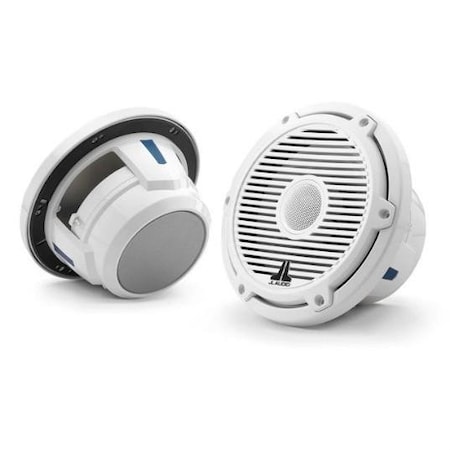 Jl Audio 7.7in Marine Speakers, 1in WHITE Tweeter, Gloss White Classic Grille, 93688, 010-03498-00, 2PK 93688/010-03498-00
