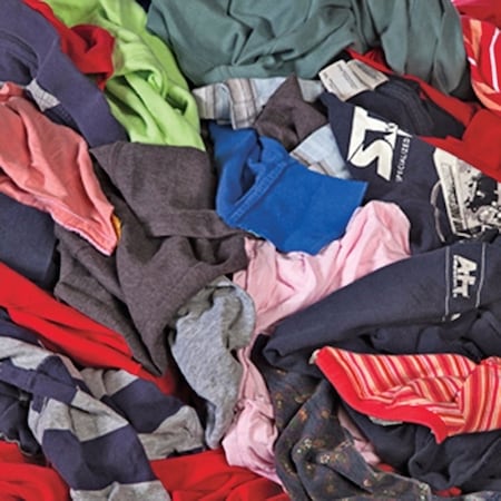 All Rags T-Shirt Knit Rag, 15 in L, 15 in W, Cotton R301-50