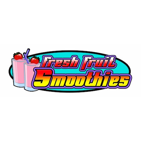 Signmission Smoothies, 12 Inch, Decal D-Smoothies
