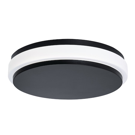 Afx Eris 14in LED Flush Mount, Black EISF14LAJUDBK