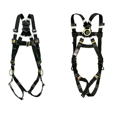 Honeywell Miller H500 Miller Full Body Harness Welding, 2XL, 420 lb, Quick-Connect Chest/ Quick-Connect Leg Straps H5WS2S3