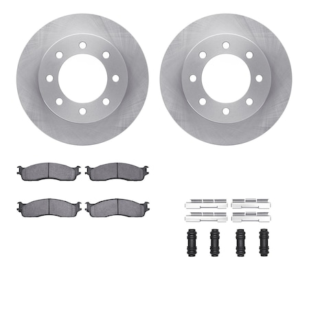 Dynamic Friction Co DFC Brake Rotor- Heavy Duty Brake Pad includes Hardware 6412-40046