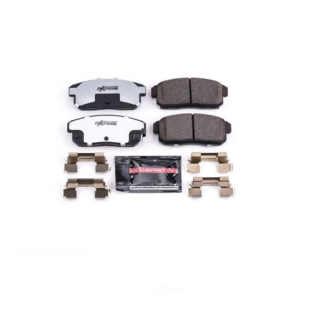 Powerstop Z26 Street Warrior Carbon Fiber-Ceramic Brake Pads with Hardware Z26-1008