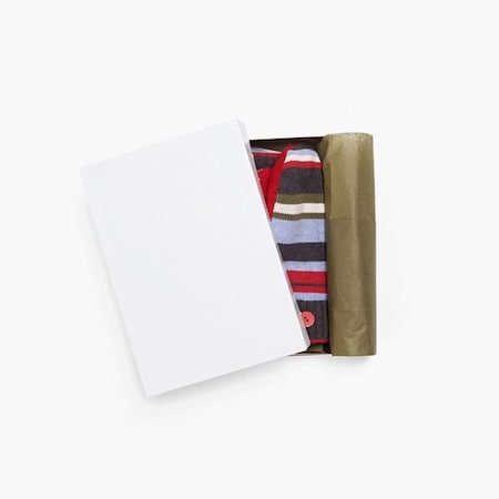 Nashville Wraps White 2 Piece Pop Up Apparel Box, 10x7x1.5, 100PK AB1E