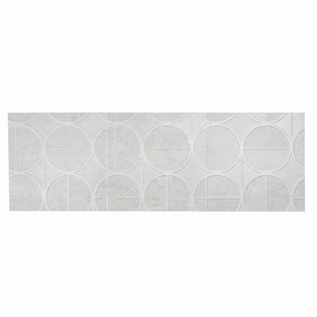 Apollo Tile Imprint 16x48 in. Soft Cloud White Matte Ceramic Concentric Circle Large Wall Tile, 3PK IMPS88TUNDC1648
