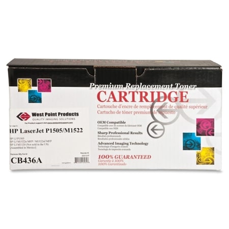 West Point Products Toner Cartridge- 2000 Page Yield- Black WPP200121P