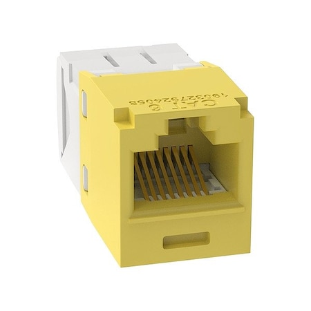 Panduit Jack Module, 18.29 mm H, Yellow CJ688TGYL