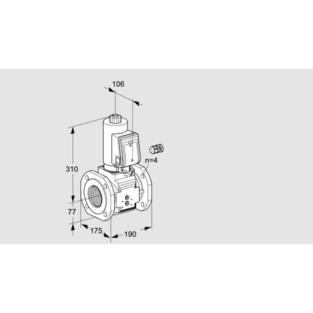 Honeywell Kromschroder Gas Solenoid Valve – Class A, 500 mbar, IP65, EN 161 Certified KS88203582