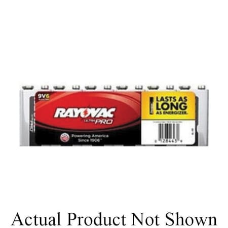 Rayovac ULTRA PRO MERCURY FREE SHRINK WRAPPED BATTERY, ZINC-MANGANESE DIOXIDE, 9 VDC V AL-9V