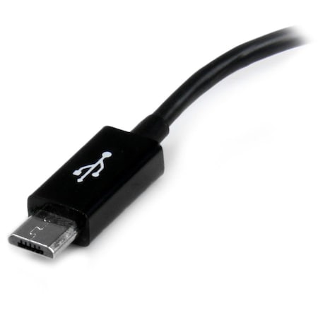 Startech.Com 5IN MICRO USB TO USB OTG HOST ADAPTER - MICRO USB MALE TO USB A FEMALE ON-THE-GO HOST CABLE ADAPTER UUSBOTG