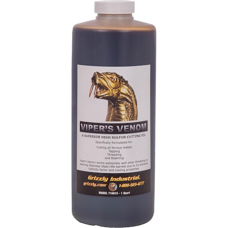 Grizzly Viper's Venom Cutting Oil, Quart T10615