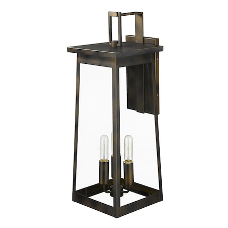 Homeroots Alden 3-Light Oil-Rubbed Bronze Wall Light 398459