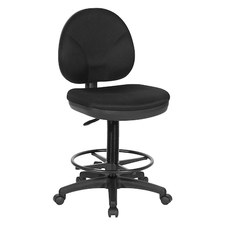 Office Star Products DC Series Sculptured Seat and Back Drafting Chair, Black DC550-231