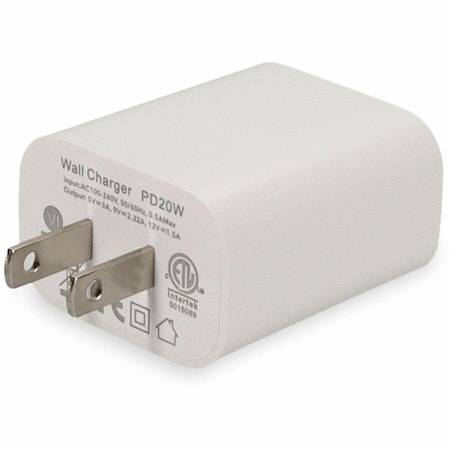Add-On Wall Plug to USB 3.1 Type C USAC2USBC5V3AW-AA