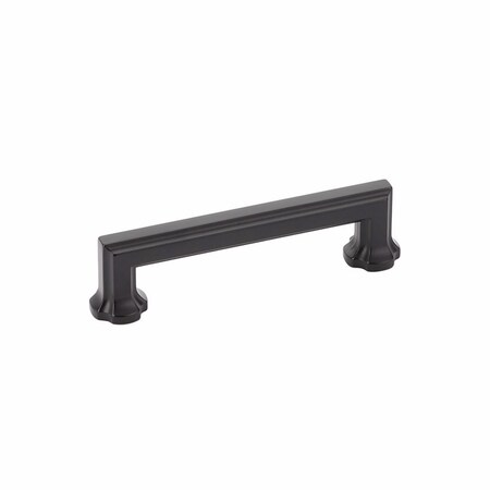 Schaub 4in Center to Center Empire Cabinet Pull Matte Black Finish 877-MB